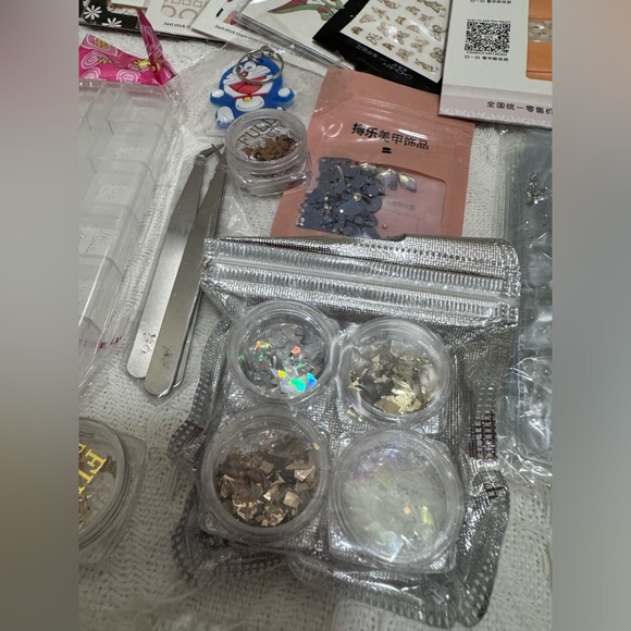 New NAIL Art Decals, Gems, Glitter, tools, storage boxes - Picture 7 of 8